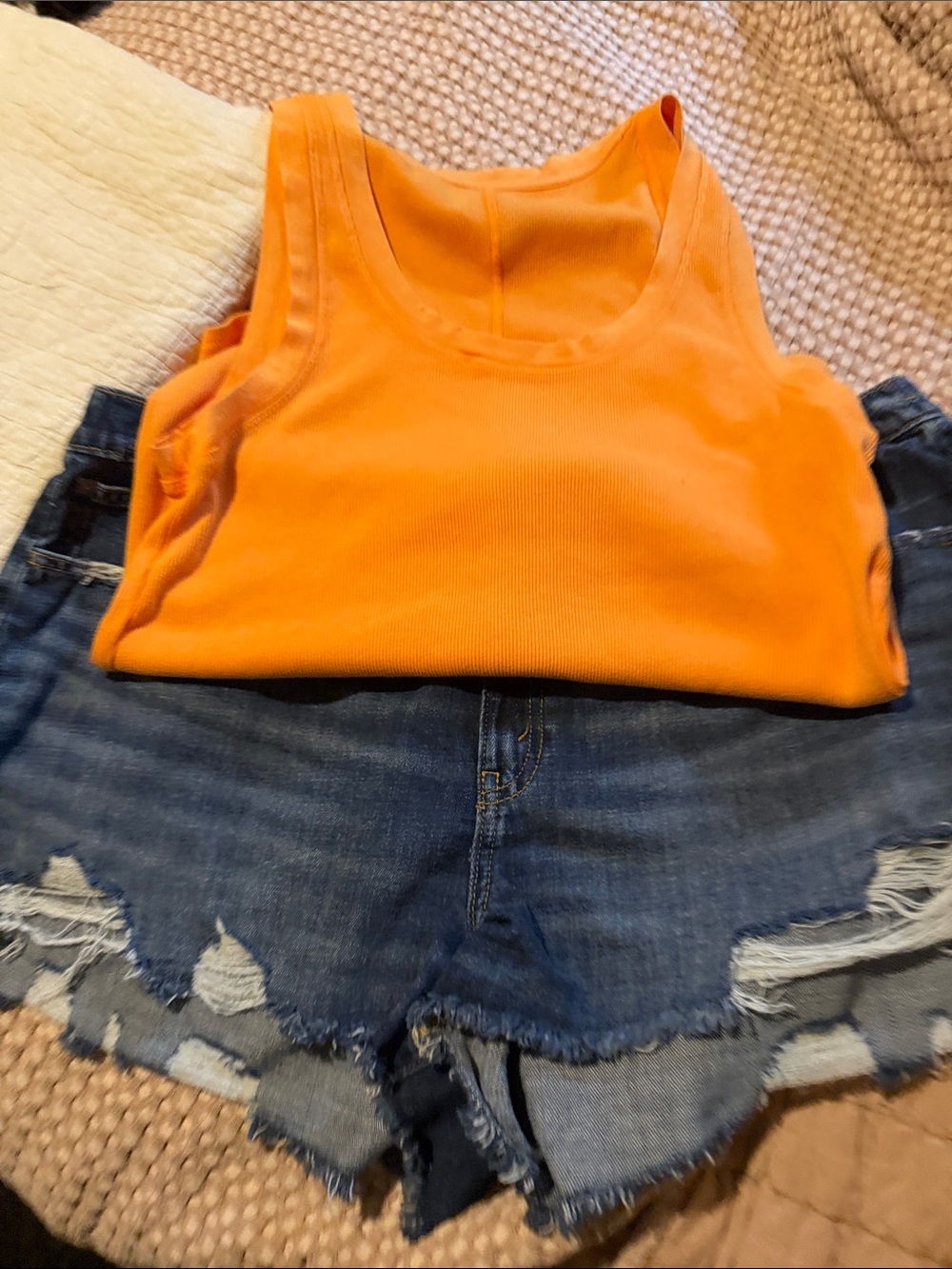 Orange Tank Top w/ shorts